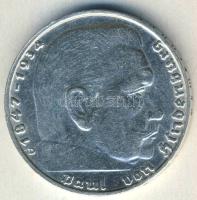 Német 3. Birodalom 1939D 2M Ag "Hindenburg" T:2/3 ph.