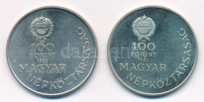 1983. 100Ft Cu-Ni-Zn "Széchenyi István" (2x) T:BU,1 (eredetileg PP) Adamo EM74