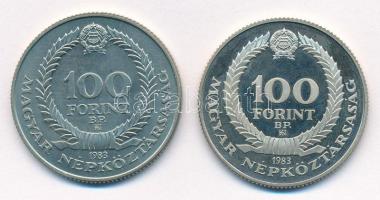 1983. 100Ft alpakka "Czóbel Béla" (2x) T:BU,PP fo.
Adamo EM75