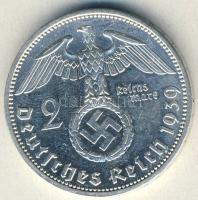 Német 3. Birodalom 1939A 2M Ag "Hindenburg" T:3 ph