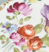 Potschappel 1872 Drezda jelzésű porcelán díszvázácska, kopott, repedt, m:12cm