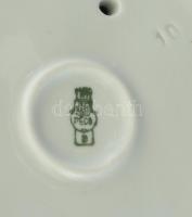 Zsolnay furulyázó juhász, kézzel festett, jelzett, kopásnyomokkal, m: 26 cm