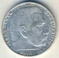 Német 3. Birodalom 1937A 2M Ag "Hindenburg" T:3