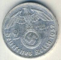 Német 3. Birodalom 1937A 2M Ag "Hindenburg" T:3