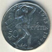 Csehszlovákia 1948. 50K Ag "Prágai felkelés" T:2 apró ph