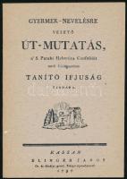 [Tóth Pápai Mihály:] Gyermek-nevelésre vezető út-mutatás, a S. Pataki Helvetica Confessiót tartó Collégiumban tanító ifjuság számára. Szabóné Fehér Erzsébet utószavával. A Lévay József Könyvtár kincsei 2. Miskolc, 1986., Borsod-Abaúj-Zemplén Megyei Levéltár. Hasonmás kiadás. Megjelent 1000 példányban. Kiadói papírkötés, jó állapotban.