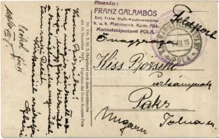 1916 SMS Helgoland az Osztrák-Magyar Haditengerészet Helgoland-osztályú gyorscirkálója az áttörés ut...