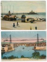 34 db RÉGI képeslap: magyar és külföldi városok és motívumok / 34 pre-1945 postcards: Hungarian and ...