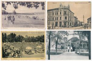 14 db RÉGI magyar város képeslap / 14 pre-1945 Hungarian town-view postcards