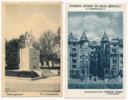 14 db RÉGI magyar város képeslap / 14 pre-1945 Hungarian town-view postcards