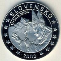 Szlovákia 2003. 5€ "II.János Pál pápa" próbaveret T:PP