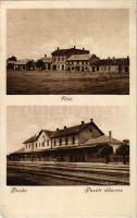 1929 Bicske, Fő tér, vasútállomás