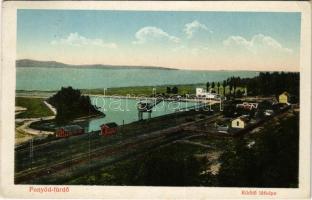 1922 Fonyód-fürdő, kikötő, vasútállomás (EK)