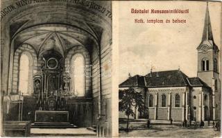 1907 Kunszentmiklós, Katolikus templom és belső (Rb)