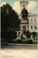 1909 Komárom, Komárnó; Klapka szobor / statue