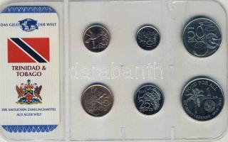Trinidad & Tobago 1979-2004. 1c, 5c, 10c, 25c, 50c, 1$ kereskedői szettben T:1