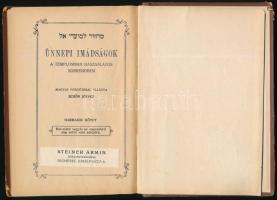 Ünnepi imádságok a templomban használatos sorrendben. Harmadik kötet. Kol-nidre vagyis az engesztelő...