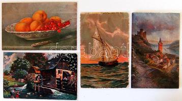 1905-1930 100 db festménylap / 100 painting reproduction postcards