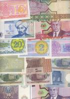 Kazahsztán, Tadzsikisztán, Kirgizisztán, Türkmenisztán, Üzbegisztán összesen 31 klf bankjegy T:I