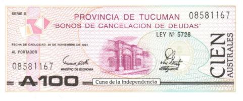 Argentína 13 klf modern bankjegy T:I