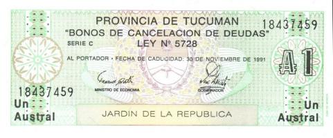 Argentína 13 klf modern bankjegy T:I