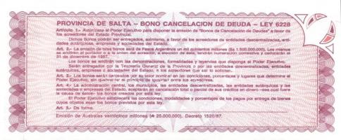 Argentína 13 klf modern bankjegy T:I