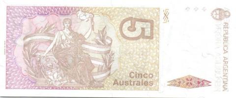 Argentína 13 klf modern bankjegy T:I