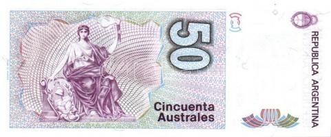 Argentína 13 klf modern bankjegy T:I