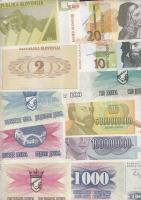 Balkán államok / Jugoszlávia, Horvátország, Bosznia-Hercegovina, Makedónia, Szlovénia, Szerbia 38 kl...