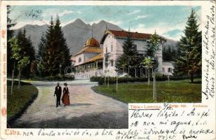 1902 Tátralomnic, Tatranská Lomnica (Tátra, Magas-Tátra, Vysoké Tatry); Gyógyház. Feitzinger Ede 79 bt. / spa