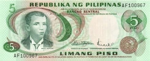 Fülöp-szigetek + Hong Kong 4 klf modern bankjegy T:I