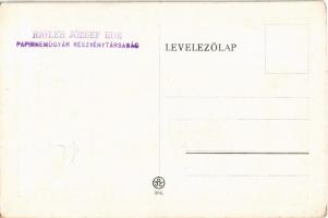 Kellemes Húsvéti Ünnepeket. Rigler József Ede R.J.E. 304. / Easter greeting art postcard, rabbits (E...