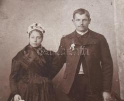 5 db kabinetfotó Róth Béla szarvasi műterméből, keretezett is