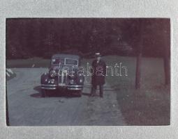 cca 1940 16 db színes diapozitív magyarországi utazás képei: Duna, BMW, tájak, stb