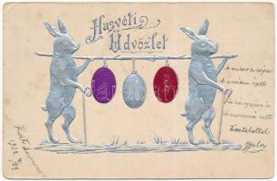 1902 Húsvéti üdvözlet, dombornyomott / Easter, embossed (EK)