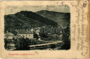 1903 Kisgaram, Rhonitz, Hronec; látkép / general view (r)