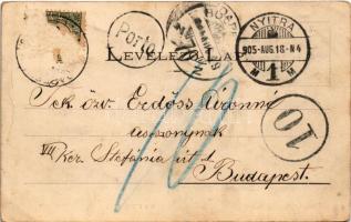 1905 Nyitra, Nitra; Püspöki vár / bishop's castle (Rb)