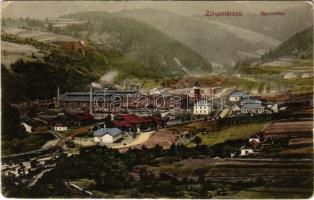 Zólyombrézó, Podbrezová; Henriktelep, vasgyár / ironworks, factory (kopott sarkak / worn corners)