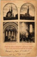 1900 Budapest II. Máriaremete Hidegkút mellett, templom belseje, oltár
