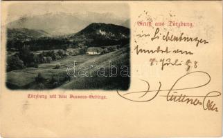 1898 (Vorläufer) Törcsvár, Törzburg, Bran-Poarta, Bran; Bursers Gebirge