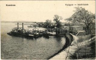 1917 Komárom, Komárno; Hajógyár, gőzhajók. L.H. Pannonia / Schiff-Fabrik / shipyard, steamships (EK)