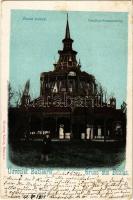 1901 Buziás, Étkező termek. Herrling Károly kiadása / Pavillon Restauration / restaurant pavilion (EK)