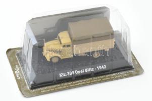 Opel Blitz műanyag teherautó modell, eredeti dobozában, sérült. 8 cm