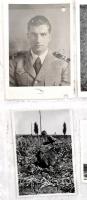 cca 1940 A hősi halált halt repülő százados Verőczy imre fotóhagyatéka 15 db + 2 db Ludovika osztály...