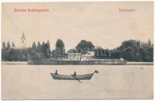1911 Rezsőháza, Rudolfsgnad, Knicanin; Hajóállomás / ship station, port (EK)