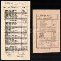 Kistelegdi Ernő repülős alezredes dokumentumai 4 db papír, 7 db fotó