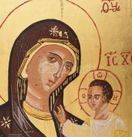 Istenanya késő bizánci. ikon modern másolata. Fa, tempera 17x31 cm