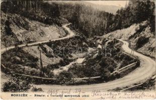 1905 Borszék, Borsec; részlet a szerpentin útból. Heiter fényképész felvétele után / road (EB)