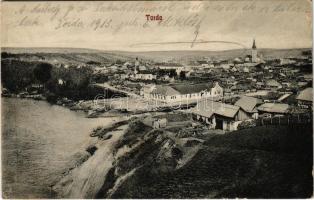 1913 Torda, Turda; látkép. Szabó és Kandó kiadása / general view (fl)