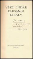 Vészi Endre: Farsangi király. Bp., 1979, Szépirodalmi Könyvkiadó. Kass János egészoldalas rajzaival ...
